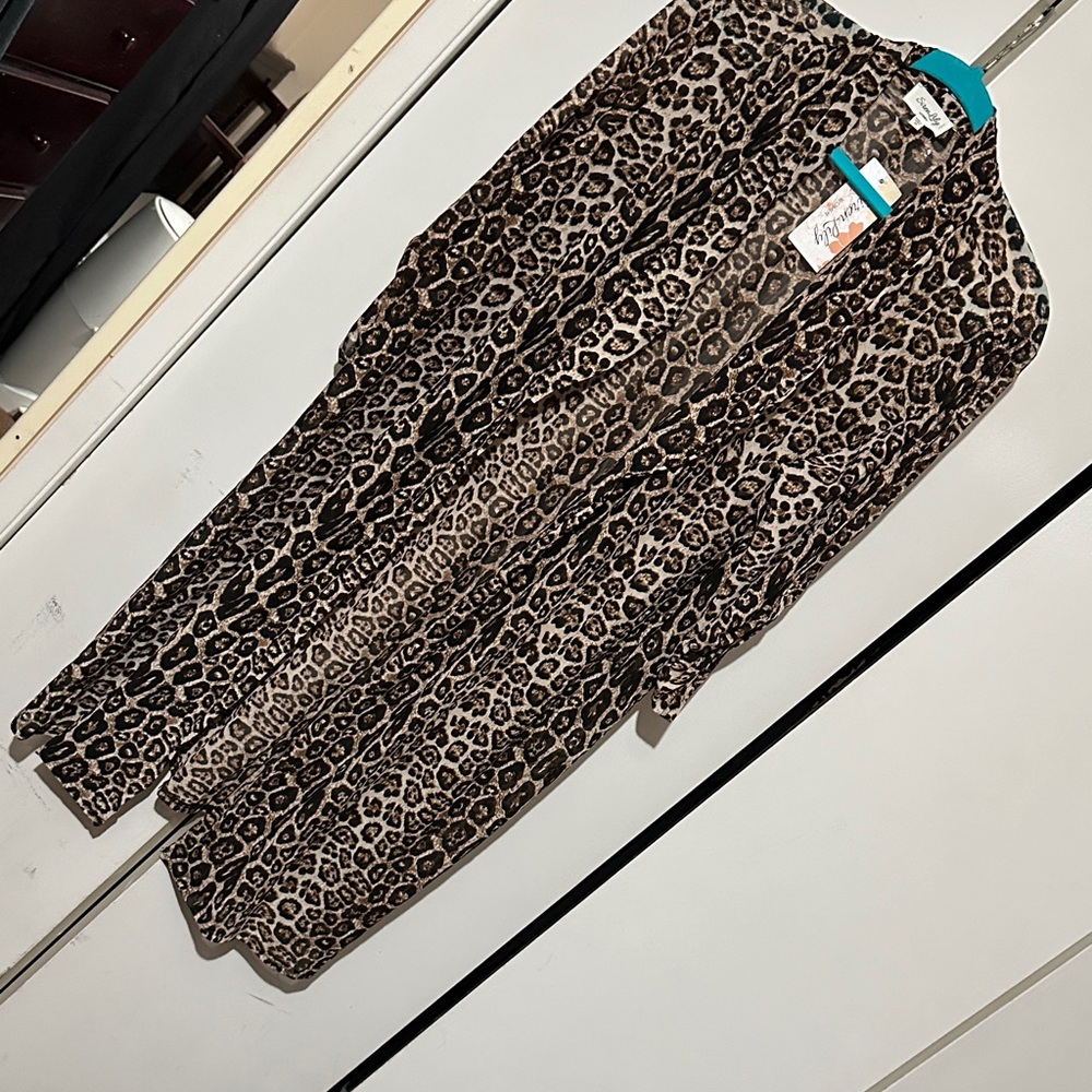 Siren Lily Wild Leopard Print Cardigan